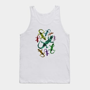 Gecko Deco Pattern Tank Top